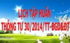 Tập huấn thông tư 30 của Bộ Giáo dục và Đào tạo